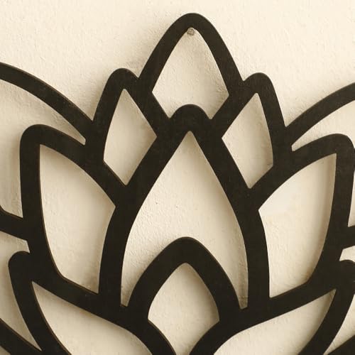 1pcs new Home Lotus Wood Shelf Black Corner Shelf Display Stand Crystal Stone Essential Oil Wall Organizer Room Decors Aesthetic Home Decor Home Decoration Gift