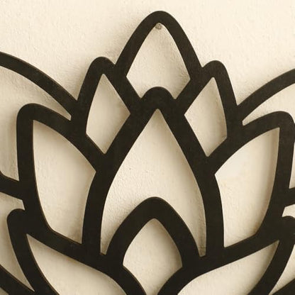 1pcs new Home Lotus Wood Shelf Black Corner Shelf Display Stand Crystal Stone Essential Oil Wall Organizer Room Decors Aesthetic Home Decor Home Decoration Gift