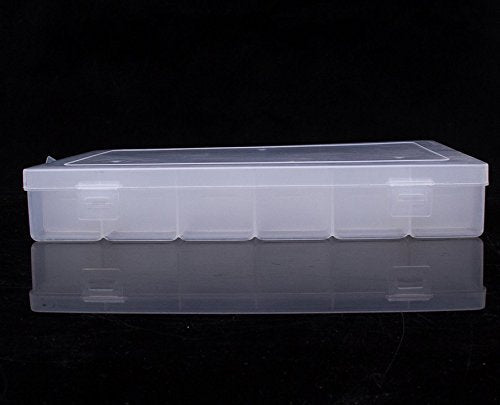 Kamay's Large Transparent Thick Hard 36 Grids Adjustable Compartment Slot Plastic Craft Storage Box Organizer For Toy Desktop Jewelry Accessory Drawer Or Kitchen Removable Dividers Container - style: XL36 Compartment Slot