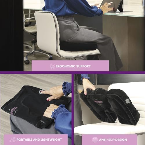 Cabeau Evolution Cushion Portable & Lightweight Inflatable Seat Cushion - Ideal for Office Chairs, School Bleachers, Stadium Seats, and Wheelchairs - Comfort on The Go (Pack of 2) - size: One Size (Pack of 2)
