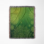 3dRose Mandala with Green Background Buddha Yoga Style Woven Blanket