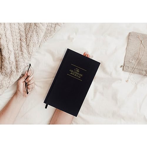 The Gratitude Journal - for More Mindfulness, Happiness, Positive Vibes, Affirmations, Productivity, and Self Reflection -Undated Daily Journal - color: Black