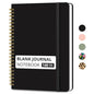 Taja Blank Spiral Journal Notebook for Women & Men, 140 Pages, Sketch Book, Plain Notebook for Drawing & Sketching, Journals for Creative Writing, A5(5.7" x 7.9") – Black - color: C.Black, style: d-Blank