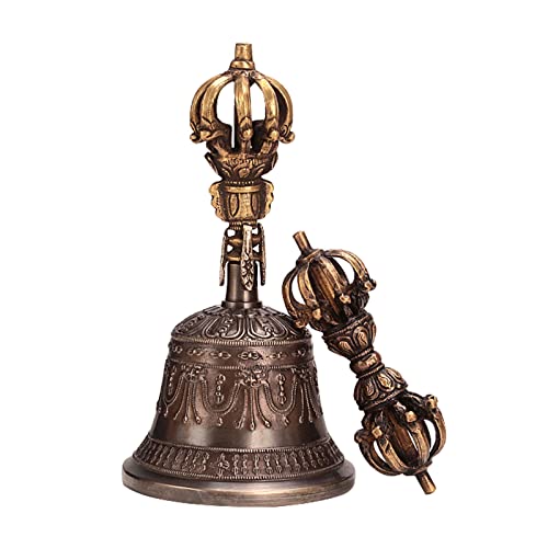 Buddhist Meditation Bell and Dorje Set, Extraordinary Craftsmanship Is Poured Into This Gorgeous Hand Bell To Make It Stand Out From The Crowd
