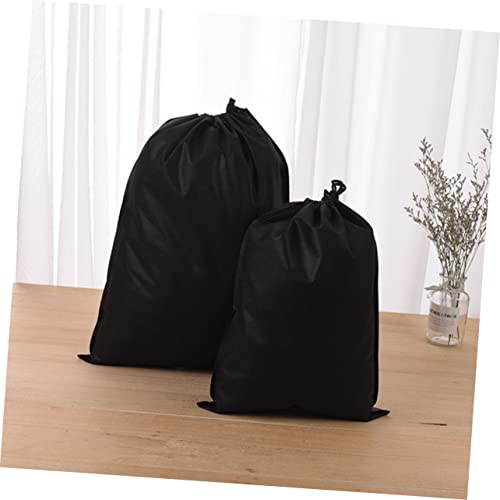 POPETPOP Set of 15 Non-woven Fabric Storage Bags Double Drawstrings Vacuum Storage Pouches Dustproof for Home Outdoor Use