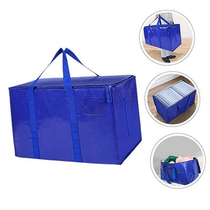Mobestech Large Capacity Storage Bag for Bedding Organizer Pouch Multi Purpose Travel and Gym Tote for Clothes and Quilts
