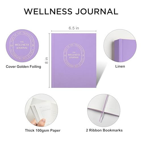 &And Per Se Wellness Journal, Self Care & Daily Journal for Women, Mental Health Planner with Habit Tracker, Diet & Goals, Undated, Gift-Ready (Lavender) - color: G-Lavender