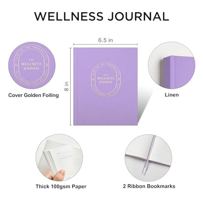 &And Per Se Wellness Journal, Self Care & Daily Journal for Women, Mental Health Planner with Habit Tracker, Diet & Goals, Undated, Gift-Ready (Lavender) - color: G-Lavender