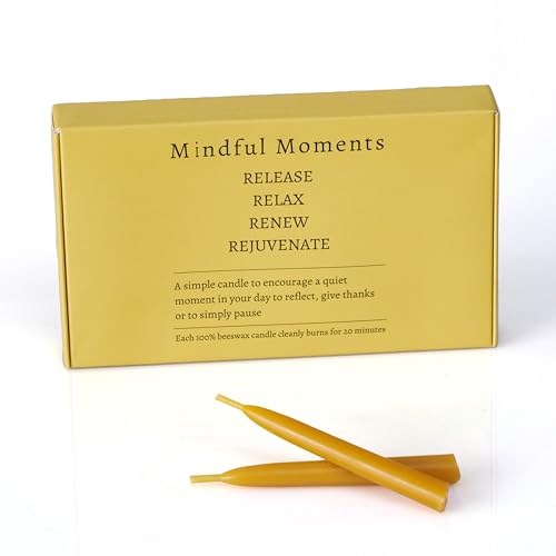 30 Mindful Meditation Candles - Refill Set for 1 Month Supply, Thirty Days of Mediation Prayer Reflection - Candle Holder Not Included - size: 1 Pack - 30