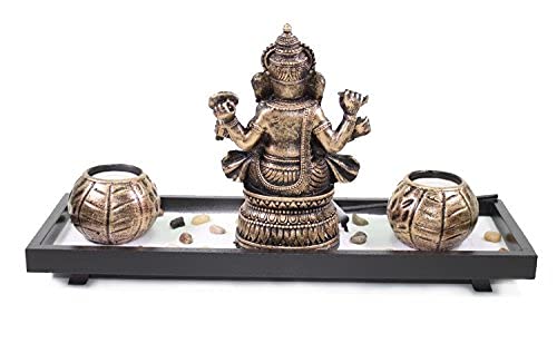 Zen Garden Buddha Table Top Candle Holder (Ganesha Sand)