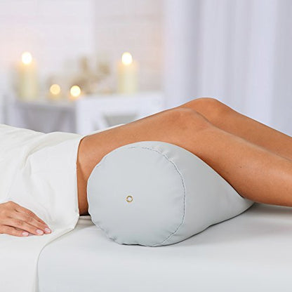 EARTHLITE Bolster Pillow Fluffy – Durable Massage Bolster, 100% PU Upholstery incl. Strap Handle/Professional Quality for Massage Tables/Back Pain Relief - color: Amethyst