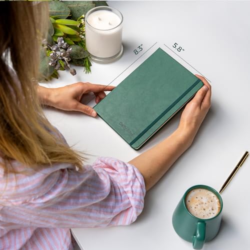 Stone Paper Journal Premium A5 Hardcover Vegan Leather Notebook Journal | 160 Pages | Premium Quality Professional Notebook For Men and Women |Comes With Gift Box Waterproof Notebook - color: Forest Green