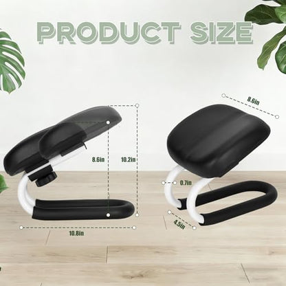 Meditation Bench,Adjustable Kneeling Meditation Stool,Metal Kneeling Stool with Non-Slip Cushion,Ergonomic Meditation Chair,Seiza Chair,Portable Yoga Stool for Meditation Yoga Home Prayer