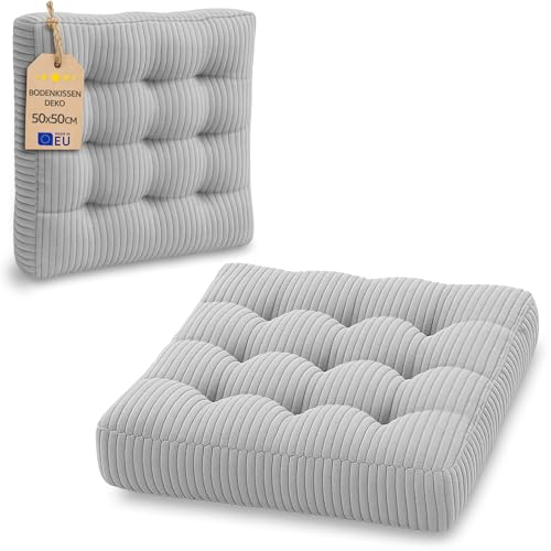 Amazinggirl Zafu Yoga and Meditation Cushion - Ergonomic Round Floor Cushions Ideal for Posture Relaxation Exercises Wellness Indoor and Outdoor Use