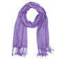 Falari Women's Soft Solid Color Pashmina Shawl Wrap Scarf, for Wedding, Bridesmaid Gifts, Evening Dress - color: Lavender