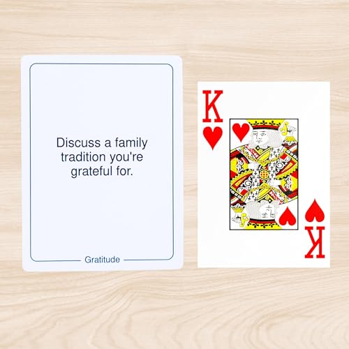 100 Mindful Families Conversation Cards – Mindfulness, Gratitude & Breathing Prompts for Self Care at Home, Travel & Therapy