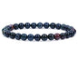 Keleny Semi Precious Crystal 6mm Round Beads Rock Yoga Stretch Bracelet 7 Inch Unisex Unisex - color: Green