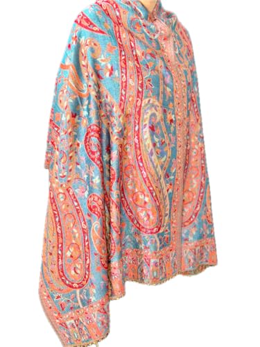 Wool Prayer Shawl Large Reversible Pashmina Silk Scarf nyc Travel Blanket Scarf Winter Wraps for Elegant LUXURY Meditation Extra Soft Boho Extra big unisex Warm in Autumn PREMIUM QUALITY wrap 5303S163