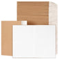 EOOUT 100pcs Lined A5 Kraft Notebook, Journals for Travelers 8.3x5.5in Notebooks 30 Sheets/60 Pages for Students and Office Travel Journal Set - style: Lined-100pack