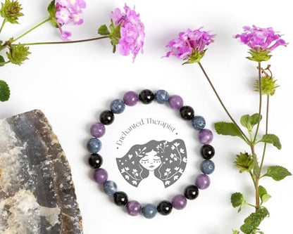 Calming Anxiety Bracelet, Reiki Infused, Energy Bracelet, Reiki Gift, Reiki jewelry, Gemstone bracelets, Crystal bracelets