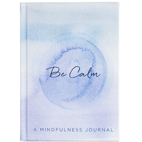 Eccolo Guided Inspirational Journal Notebook, “Be Calm”, Hardcover, A5 Guided Journal with Quotes for Relaxation, 256 Ruled Pages, Mindfulness Journal (4.75x6.7 inches)