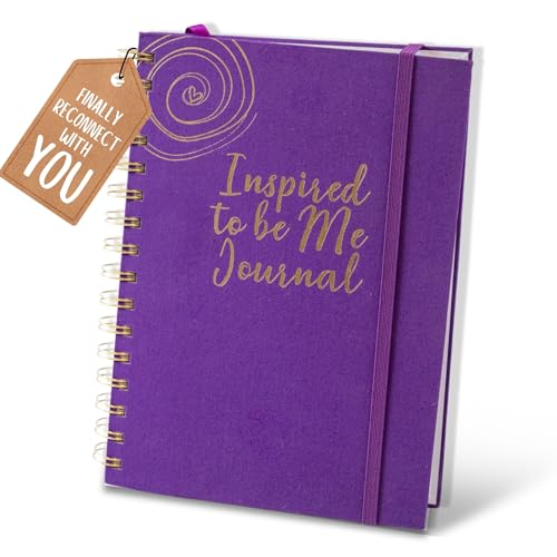 Journals for Women - Inspired to Be Me Journal -Self Care Gifts for Women - Journal with Weekly Intention & Reflection Pages - Gift for Women's Personal Growth & Healing Journey - Includes Inspirational Poem - color: Plum