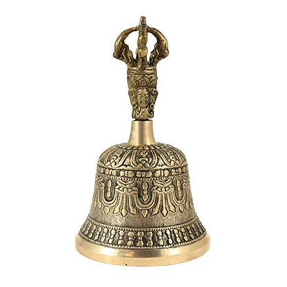 Self Healing Meditation Prayer and Yoga Metal Brass Bell Buddhist Decor Religious Gift