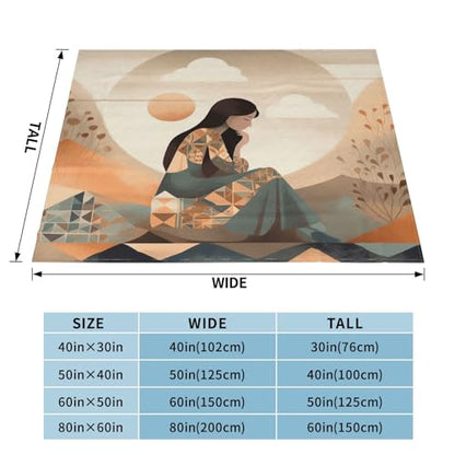 Ultra-Soft Micro Fleece Blanket Lightweight Flannel Fuzzy Blanket Meditation Throw Blanket 50"x40" Warm Cozy Plush Blanket Air Conditioning Quilt Large Fleece Blanket for Bed Couch Sofa - size: 50"x40"