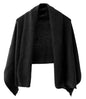 Shawl Wraps Women Fashion Knitted Shawls and Wraps Cardigan Cape Crochet Winter Shoulder Top Sweater Shawl Scarf - color: A Black
