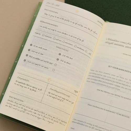 Mantra® Brand - The Daily Intention Journal® - Eco-Friendly and Plastic-Free - Inspirational Gratitude Motivation Reflection Manifestation Mindfulness Daily Journal