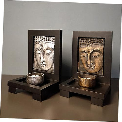 DECHOUS 1pc Home Decor Candle Stand Home Décor Candle Holder Zen Garden for Desk Desktop Adornment Zen Garden Mini Table Top Decor Topper Candlestick Present