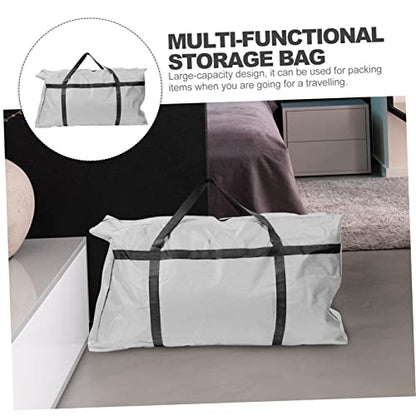 Beaupretty Large Capacity Oxford Cloth Storage Bag Multi-functional Packing Pouch for Travel Moving Gym and Home Organization for Clothes Quilts and