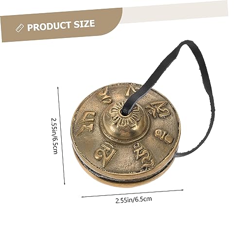 1set Yoga Instrument Jingle Bell Cymbals Chime Meditation Bell Tibetan Meditation Bowl Decorative Percussion