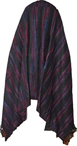 Tibetan Meditation Shawl 100% Yak Wool Handloom Thickened Geometric Open Shawl Boho nyc Cloak The Scarf of Tourism Ethnic Wind in Tibet Keeping Warm in Autumn 6623
