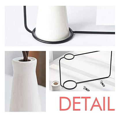 OFFbb-USA Altar Building Blessing Statue Outline Artificial Rose Flower Hanging Vases Decoration Bottle