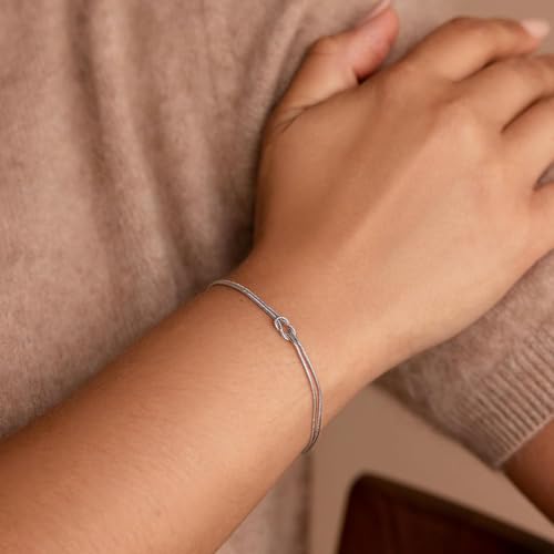 Matching Bracelets for Couples Love Knot Bracelet Pinky Promise Soulmate Relationship Friendship Bracelets Forever Infinity Jewelry Gifts for Women Her Him - style: FRIEND-S