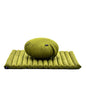 Leewadee Meditation Cushion Set – 1 Round Zafu Meditation Pillow and 1 Square Roll-Up Zabuton Meditation Mat, Pillows Bundle Filled with Kapok