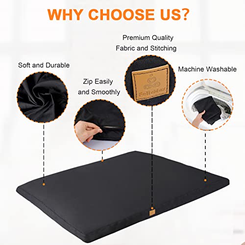 Zabuton Meditation Mat (36"×28"×2") Luxurious Meditation Cushion for Kneeling Sitting Large Floor Pillow Zafu/Bench-Washable Cotton Cover 100% Organic Cotton Filling (Cyan Blue) - color: Cyan Bue