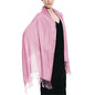 Glory Max Women Large Soft Silky Pashmina Shawl Wrap Scarf in Plain Solid Colors - color: Pink