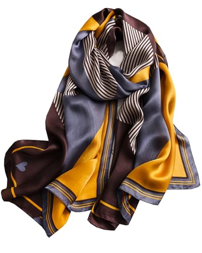 Dress Scarves Shawl Wraps Long Silky Scarf for Women Dressy Fashion Lightweight for Decorative Formal Evening Gowns - color: 1041-purple Geometry