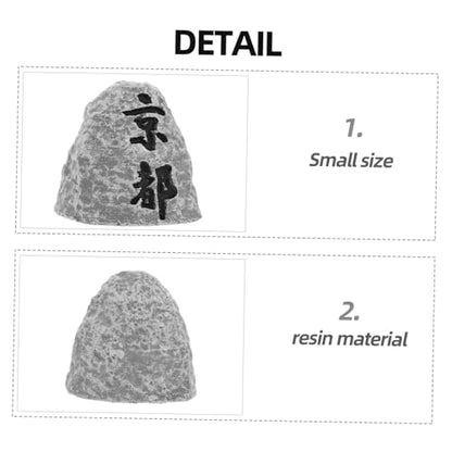 SUPVOX Stone Monument Statue Japanese Garden Decor Mini Zen Garden Rock for Home Office Desk Decor