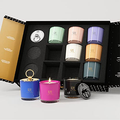 Luxury Aromatherapy Scented Candle Gift Set 9 Votive Candle Archive Set Packed to Perfection in Premium Magnetic Gift Box All Natural Essential Oil 140 hrs Clean Burn Holiday Candle Christmas