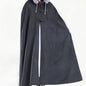 Winter Meditation Cape,Meditation Cloak Meditation Clothes Zen Cloak Unisex Double-Layer Plush Thickened Fur Collar - color: Dark Gray, size: Medium