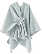 Women's Shawls Wrap Poncho Soft Capes Open Front Cardigan Large Blanket Wraps Shawl Knitted Cloak Cardigan Warm - color: New-lightgrey