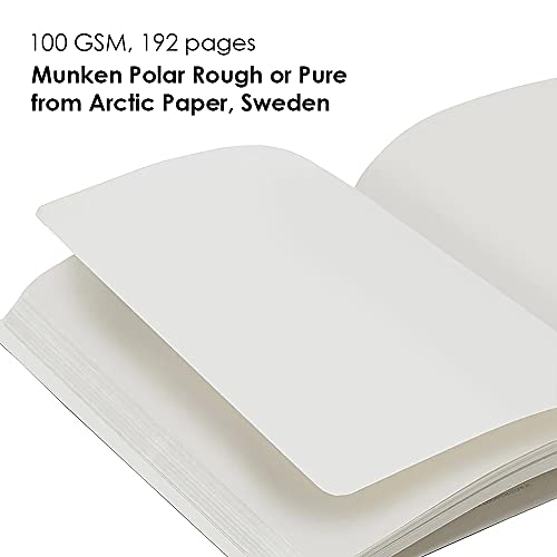 myPAPERCLIP Limited Edition A5 Plain Notebook | 192 Pages, 100 GSM, Soft Cover, A5 (5.83 × 8.27 in) | Flat Lay | Bookmark & Elastic Closure | Amethyst - color: Amethyst, style: Plain