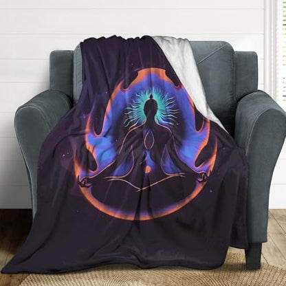 Meditation Zen Abstract Throw Blankets Blanket Bed Blanket Couch Decorative Throw Blankets Soft Cozy Warm Living Room Bedroom - size: 60"*80"（150*200cm）