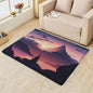 Meditation Washable Rugs 5x7 - Sunrise Area Rug & Home Decor, Carpet for Bedroom Living Room, Non-Slip Soft Low Pile Indoor Rug, Carpets for Kitchen Entryway Laundry Dining RoomIQ54 - size: 5' x 7' (Rectangular)