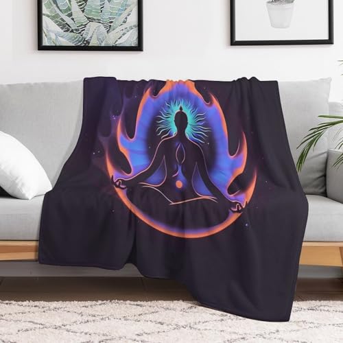 Meditation Zen Abstract Throw Blankets,Blanket Super Soft Cozy Warm Bed Blanket Couch Decorative Throw Blankets for Living Room Bedroom Dorm
