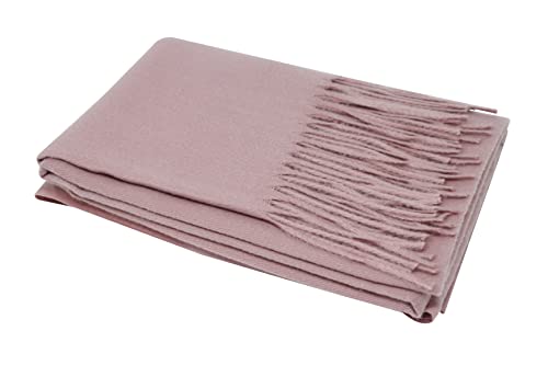 Ocomfly 100% Pashmina Scarf for Women - Premium Womens Scarves - Gift Boxed - Shawls or Wraps - Ultra Soft and Warm - color: Dusty Rose