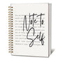 Note To Self Mental Health Journal, Therapy Journal for Mental Health, Mental Health Counselor Gifts, Mental Health Journal for Women, Hardcover Spiral Notebook 160 Pages 5.5x8.3 Inch - color: Note To Self